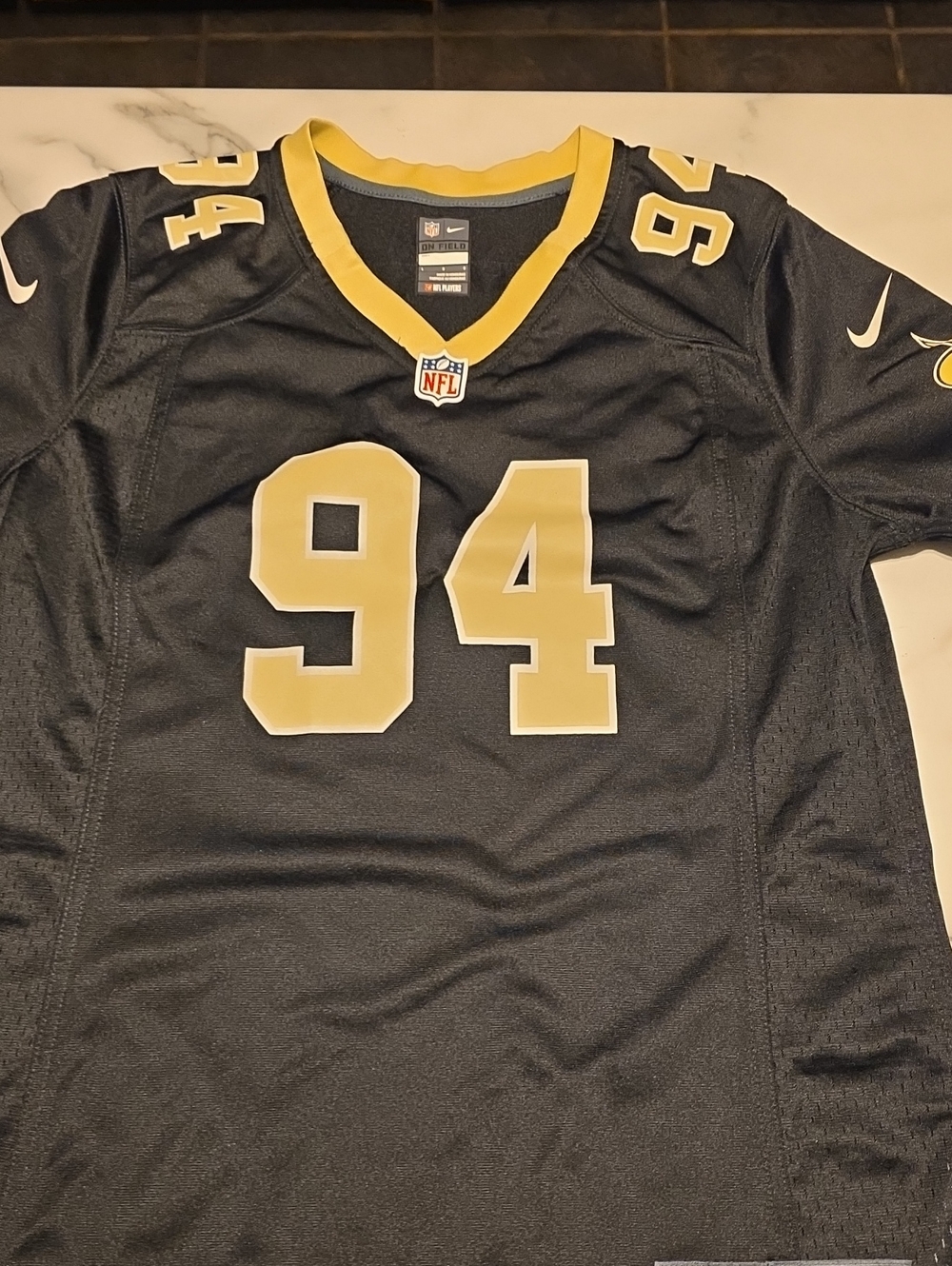 Nike youth, large New Orleans Saints jersey